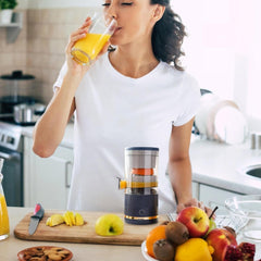 Automatic Separation Juicer,Electric Citrus Juicer,Portable Citrus Juice Press,Easy to Clean,Easy to Use, 401ml-600ml,For Lime, Orange, Grapefruit(A)