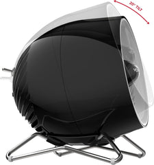 Vornado Pivot Heat Whole Room Heater, Quiet Portable Heater for Office, Bedroom or Dorm Room, 2 Heat Settings with Adjustable Thermostat, Black