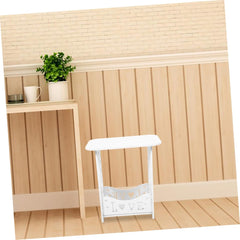 MERRYHAPY Wooden Bedside Table Stylish Design Multi-Functional Nightstand for Bedroom Living Elegant Small End Table for Organizing Essentials Modern