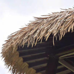 LSMKKA Synthetic Thatched Roofing for Tiki Hut, Palapa Straw Roof Panels Hats 20" X 10 Inches Grass Blinds Fireproof, 2-30 PCS Umbrella Cover/Caps for Gazebo Canopy Cottage Pergola (Size : 8pc)