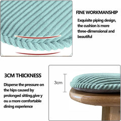 Dining Chair Cushions/Chair Pad,Non-Slip Kitchen Chair Cushions with Ties,U Shaped Seat Cushion for Dining Chairs with Zipper,Washable(Black)