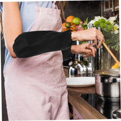 Ciieeo 4 Pairs Oversleeves for Cooking Gardening and Housework Oil Arm Covers with Elastic for Easy Wear and Cleaning