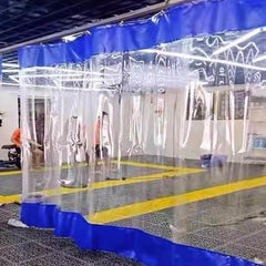 Outdoor Vinyl Tarpaulin Side Panels Clear Waterproof Tarp Curtains,Multifunctional Pergola Tarpaulin Transparent for Porch Gazebo,Weather Resistant/with Rustproof Grommets,W×H-4×2.5m(13.1 * 8.2ft)