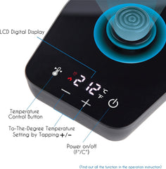 Easyworkz Electric Gooseneck Pour Over Coffee Kettle, Stainless Steel Hand Drip Tea Pot 27 Ounce Temperature Control 1200W Quick Heating