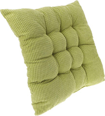 Ergonomic Back Pain Relief Chair Cushion Square Tatami Seat Mat Thickened Cotton Corduroy Pad for Bench Light