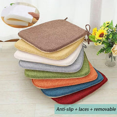Dining Chair Cushion Set of 1, Non-Slip Kitchen Chair Pad, with Straps seat Cushion Suitable for Restaurants, Balconies, terraces(#2,42x40cm/17x16in)