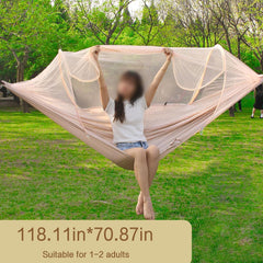 Hammock, Outdoor Double Hammock, Portable Lightweight Outdoor Hammock, Suitable for Backpacking, Outdoor, Beach, Travel, Hiking.