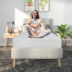 8 Inch Gel Memory Foam Full Size Mattress for Back Pain,Superior Hybrid Lumbar Support Pressure Relief,Zoned Support Spring,CertiPUR-US Certified Medium Firm Bed Mattress in a Box