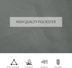 Universal Gazebo Curtains: 10' x 12' Shade & Privacy Panels for Pergolas & Cabanas