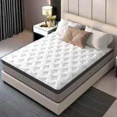 Anwick 10" Full Mattress, Soft Breathable Hybrid Memory Foam Mattress, Individually Pocket Coils, Mattress in a Box, Sleep Supportive & Pressure Relief, Medium Firm (Full 10 Inch)