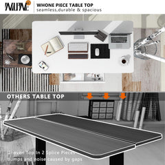 Whole Piece Electric Standing Desk- Height Adjustable Stand up Desk, Sit to Stand Desk with Wheels for Home Office & Computer Workstation