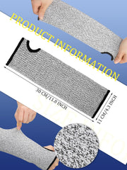SATINIOR Cut Resistant Sleeves Protective Arm Sleeves Safety Arms Protection Sleeves with Thumb Hole for Garden Kitchen