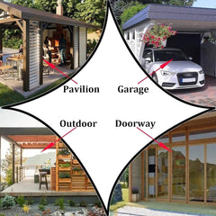 Garden Gazebo PVC Curtains, Porch Clear Tarp with Eyelet for Outdoor,Pergola,Balcony,Easy to Install, Customizable (Color : Blue, Size : 2.2x2.5m/7.22x8.2ft)