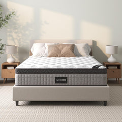 10'' King Mattress, King Size Mattress in a Box, Modern New Diamond Innerspring Hybrid and Cooling Gel Memory Foam Mattresses, Pressure Relief & Motion Isolation, RV Medium Firm Matress (10 Inch)
