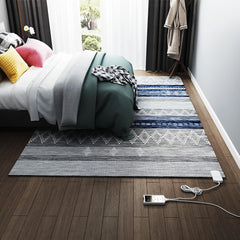 Heated Floor Mat, Electric Heating Carpet, Heated Floor Mat for Foot, Electric Heated Foot Warmers Portable Space Heater for Office, Home(G,55x90cm)