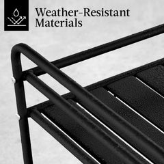 Best Choice Products Rolling Bar Cart, Mobile Home Bar Serving Cart, Serving Station w/ 2 Tier Shelves, Wine Rack, Lockable Wheels - Black