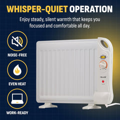 NewAir Portable Space Heater for Indoor Use | Ideal Heater for Bedroom, Office or Under Desk | Electric, Energy Efficient and Noiseless