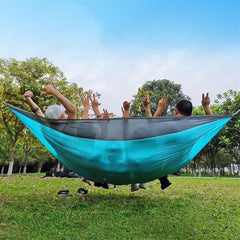 Hammock for Outside 300x200 Cm Portable Hammock with Tree Straps, Single & Double Hammock for Outdoor, Beach, Hiking Hammock Swing(B)