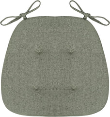 TANGHULU Chair Pads and Cushions for Dining Chairs, U Shape Dining Chair Pads with Ties, Non Slip Kitchen Chair Cushion Cotton and Linen Single Chairs Seat Pad (Color : Coffee, Size : 1PCS)