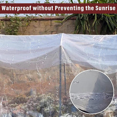 bujnie Pergola Waterproof Side Panels Waterproof 0.12mm Weatherproof Curtains for Gazebo, Porch, Customizable (Color : Clear, Size : 6x3.5m)