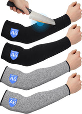 Geyoga 2 Pairs Arm Sleeves Guards Cut Resistant ANSI A6 Arm Protectors for Thin Skin and Bruising Garden Work Protective Sleeves for Farmer Gardening Men Women