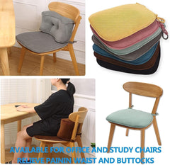 Dining Chair Cushions/Chair Pad,Non-Slip Kitchen Chair Cushions with Ties,U Shaped Seat Cushion for Dining Chairs with Zipper,Washable(Black)