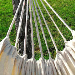 Hammock Camping Hammock Outdoor Double Hammock Camping Rope Swing Chair Canvas Hammocks for Terrace Travel Hiking Indoor Home Decor Hammocks for Outside