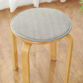 Chair Cushions Indoor Round Seat Cushions for Stools with Ties Corduroy Bar Stool Cushions Cover Tatami Cushion Pillow Kitchen, Home, Office Chair Pads (14 Inches, Grey)