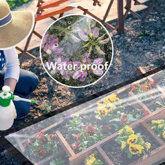 Pergola Waterproof Side Panels with Eyelets Transparent Outdoor Curtains Plastic Tarpaulin, for Gazebo, Gardens, Patios (Color : Clear, Size : 6x4m(19.68x13.12ft))