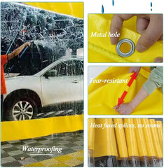 Transparent Tarp Curtains, Clear Waterproof Tarpaulin Side Panels, PVC Plastic Tarp, Partition Rain Curtains, Protective Tarpaulin for Garden Pergola Gazebo Garage,W×H-4×2.5m(13.1 * 8.2ft)