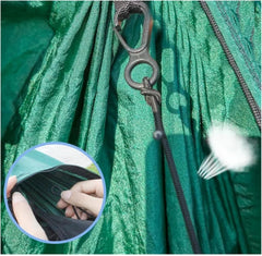 Camping Hammock 2Person Outdoor Camping Hammock 2.8x1.4m/9.2x4.6ft Lightweight Hanging Net Hammocks Tree Straps Swing Backpack (Color : Square Turquoise)