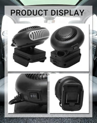 Battery Powered Camping Heater, 1500mah Rechargeable Space Heaters, Portable Car Window Defogger, Electric Cordless Golf Cart Heater, Quiet Long Heating, For Tent Golf Cart Office (10-cell*2)