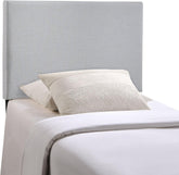 Modway Region Linen Fabric Upholstered Twin Headboard in Gray