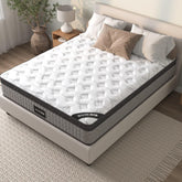 10'' King Mattress, King Size Mattress in a Box, Modern New Diamond Innerspring Hybrid and Cooling Gel Memory Foam Mattresses, Pressure Relief & Motion Isolation, RV Medium Firm Matress (10 Inch)