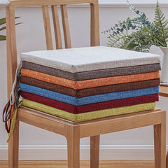 Chair/Stool Cushions Square - 14"x14", 16"x16", 18"x18" w/Ties Seat Pads for Dining/Garden/Office Chairs(C1,16x16x1in)