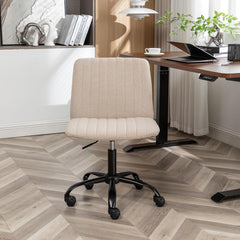 Teddy Velvet Desk Chair for Home Office, Makeup Vanity Chair for Bedroom Modern Swivel Rolling Chair for Women, Nail Desk for Women,Computer Chair with 15 ° Swing backrest (Pink)