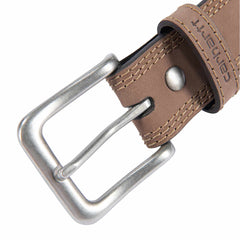 leather triple stitch belt