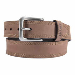 leather triple stitch belt