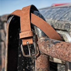 women's saddle leather belt