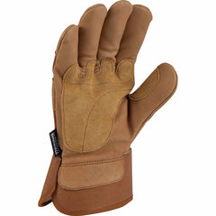insulated grain leather safety cuff work glove