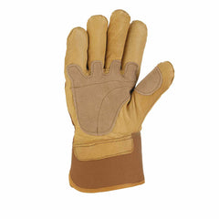 grain leather safety cuff work glove