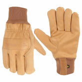 insulated gunn cut knit cuff work glove