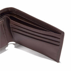 oil tan passcase wallet