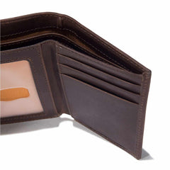 oil tan trifold wallet