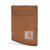 saddle leather front pocket wallet