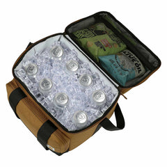 insulated 24 can two compartment cooler