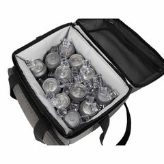 insulated 18 can two compartment cooler