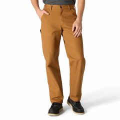 loose straight washed duck dungaree