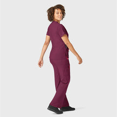 women's force cross-flex v-neck scrub top