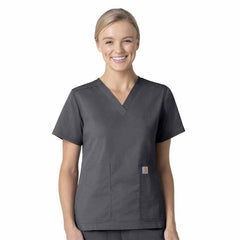 women's rugged flex® ripstop v-neck scrub top